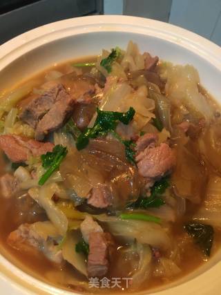 Stewed Chinese Cabbage with Pork and Pork Fenpi recipe