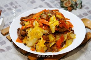 Stir-fried Chinese Cabbage with Mushrooms recipe