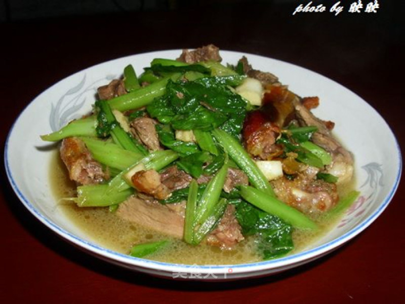 Stir-fried Roast Duck with Spring Vegetables recipe