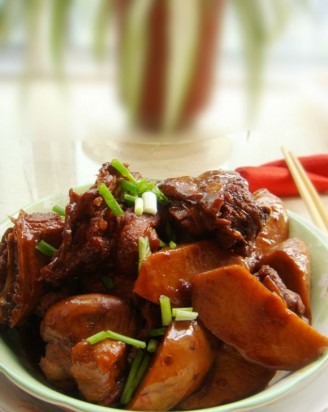 Roasted Duck Meat with Taro recipe