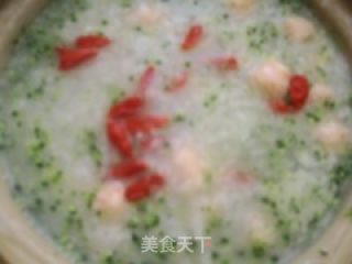 Broccoli Shrimp Ball Congee recipe