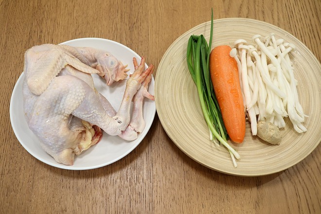 Carrots and Mushroom Chicken Soup recipe