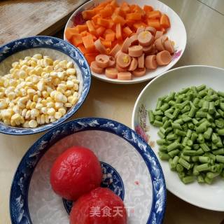 One-pot Braised Tomato and Fresh Vegetable Rice recipe