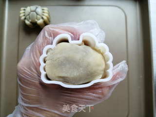 Bean Paste Meat Floss Egg Yolk Mooncake recipe