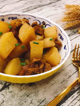 Beef Tendon Stewed with Radish recipe