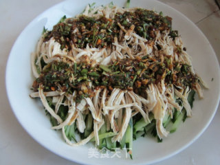 Shredded Chicken and Cucumber Salad recipe