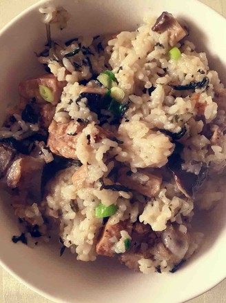Braised Rice with Mushroom Ribs