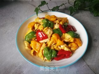 Scrambled Eggs with Wrinkled Pepper recipe