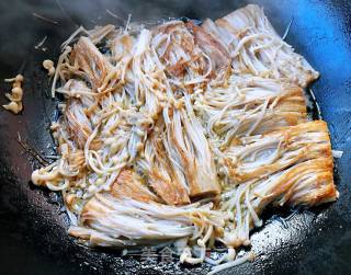 Pan-fried Enoki Mushroom recipe