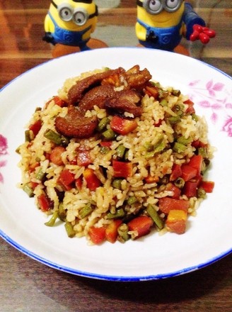 Braised Rice with Carrots and Beans recipe