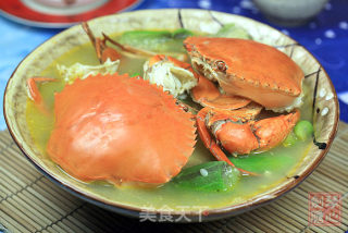 Boiled Crab with Water Melon recipe