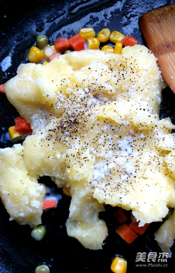 Cheese Baked Assorted Mashed Potatoes recipe