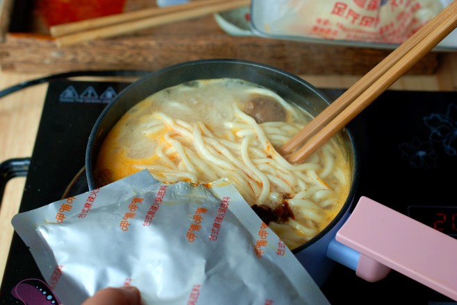 For One Person, Beef Ball Noodles, Delicious and Nutritious recipe