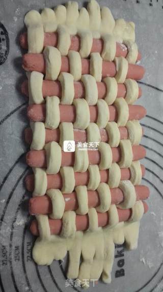 #aca烤明星大赛# Hot Dog Sea Salt Cheese Bread recipe