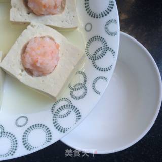 Steamed Shrimp Balls with Tofu recipe