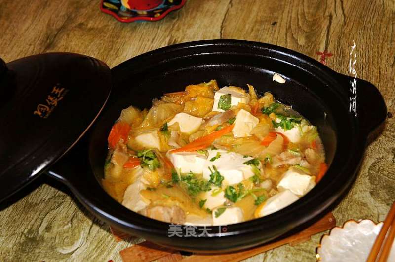 Tofu Stewed with Cabbage recipe