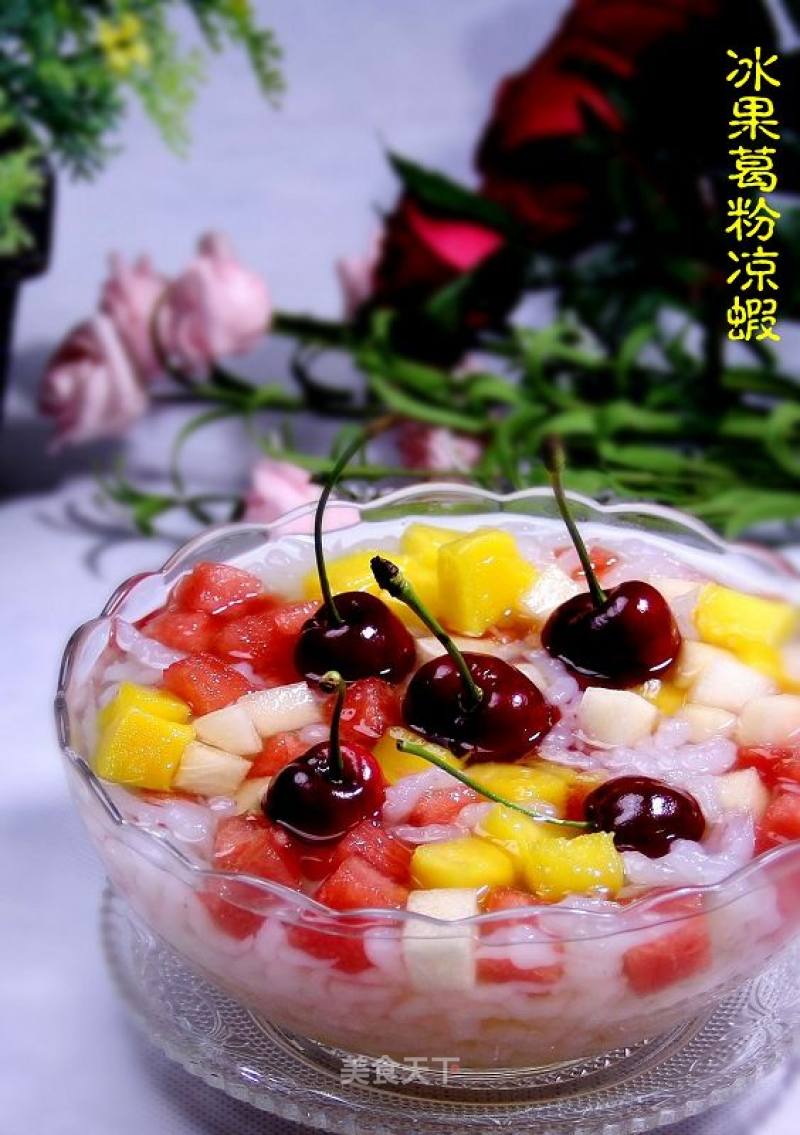 Cold Shrimp with Ice Fruit and Arrowroot Powder