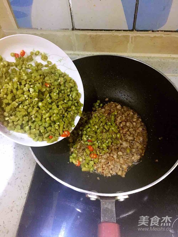 Minced Meat and Cowpea ~ Summer Fast Hand Dish, Crispy and Refreshing Rice recipe