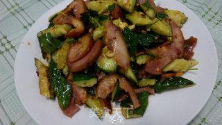 Pork Head Meat Mixed with Cucumber recipe