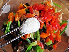 Five-color Yuba with Ginger Juice recipe