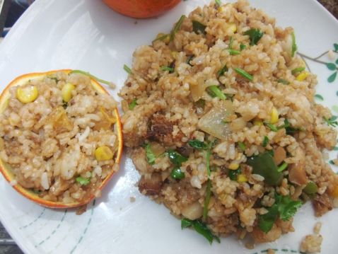 Orange Fried Rice recipe