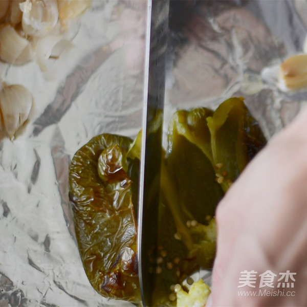 Roasted Green Pepper Cheese Pasta Sauce recipe