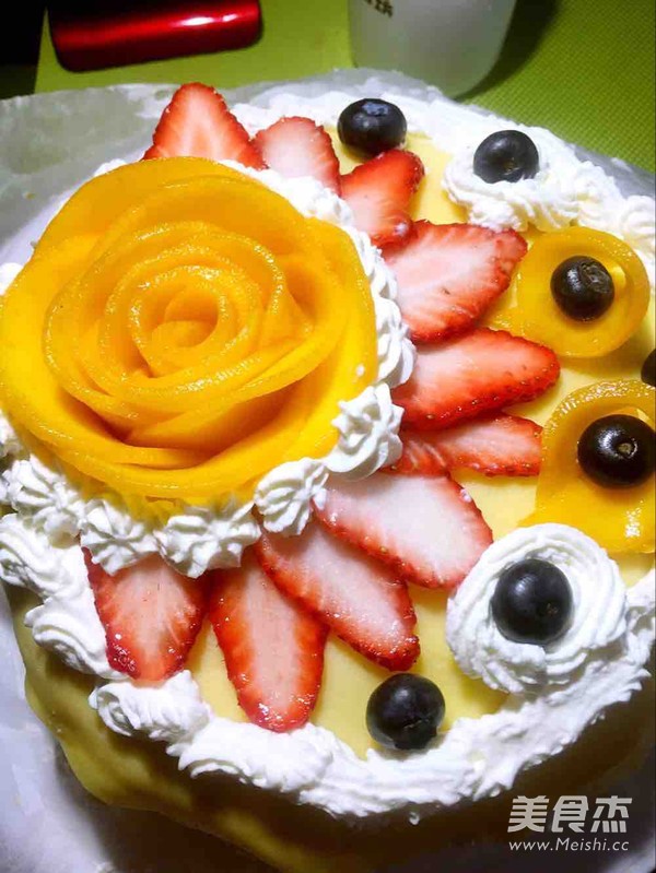 Melaleuca Cake with Durian and Mango recipe