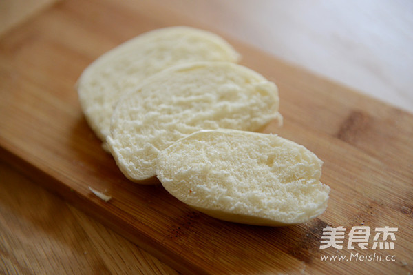 Baked Steamed Bun Slices with Sauce recipe