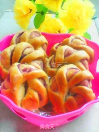 Purple Sweet Potato Roll Bread recipe