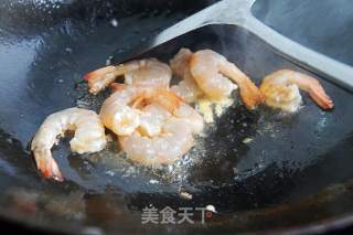 Fried Peas with Shrimp recipe