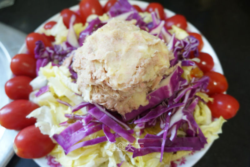Tuna and Mashed Potato Lettuce Salad-you Can Make A Big-name Salad at Home- recipe