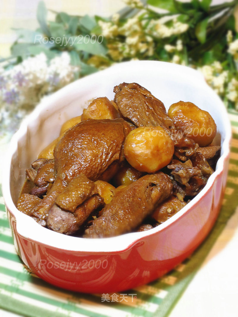 Braised Potato Duck with Zhuhou Sauce recipe