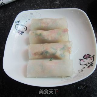 Steamed Pork Noodle Rolls recipe