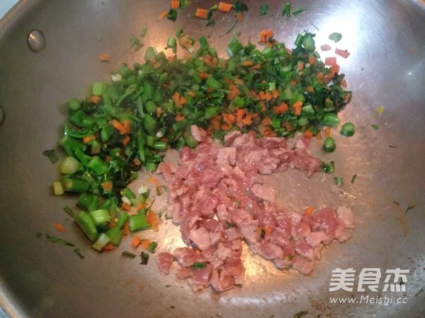 Fried Rice with Walnut and Choy Sum recipe