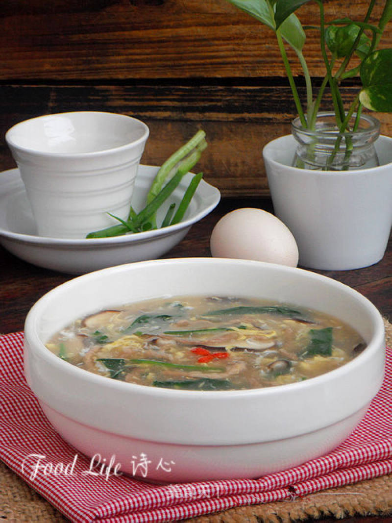 Spicy and Sour Pork Soup recipe