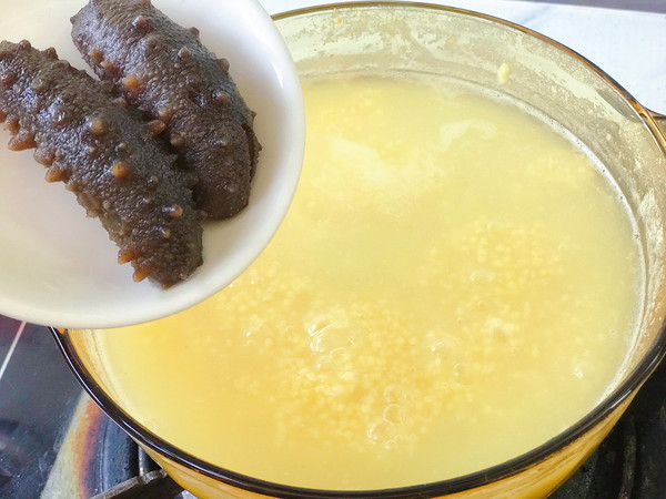 Sea Cucumber Millet Congee recipe