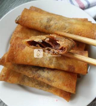 Red Bean Paste Spring Rolls recipe