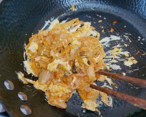 Japanese Style ∣spicy Cabbage Scrambled Egg Rice Bowl recipe