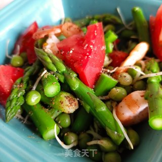 Asparagus, Pea and Shrimp Salad recipe