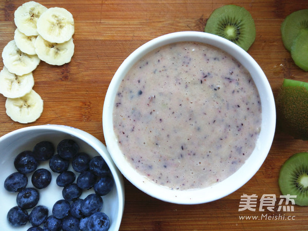 Blueberry Kiwi Banana Smoothie recipe