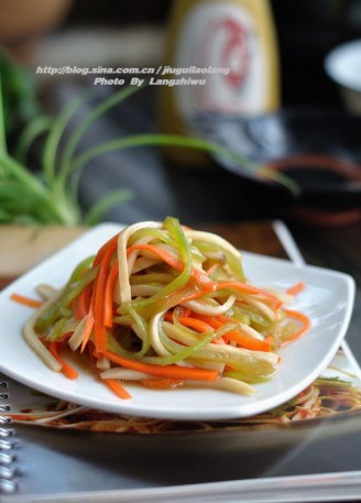 Pleurotus Eryngii Three Threads recipe