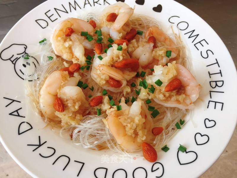 Steamed Shrimp with Garlic Vermicelli recipe