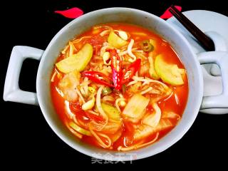 Korean Spicy Cabbage Tofu Soup recipe