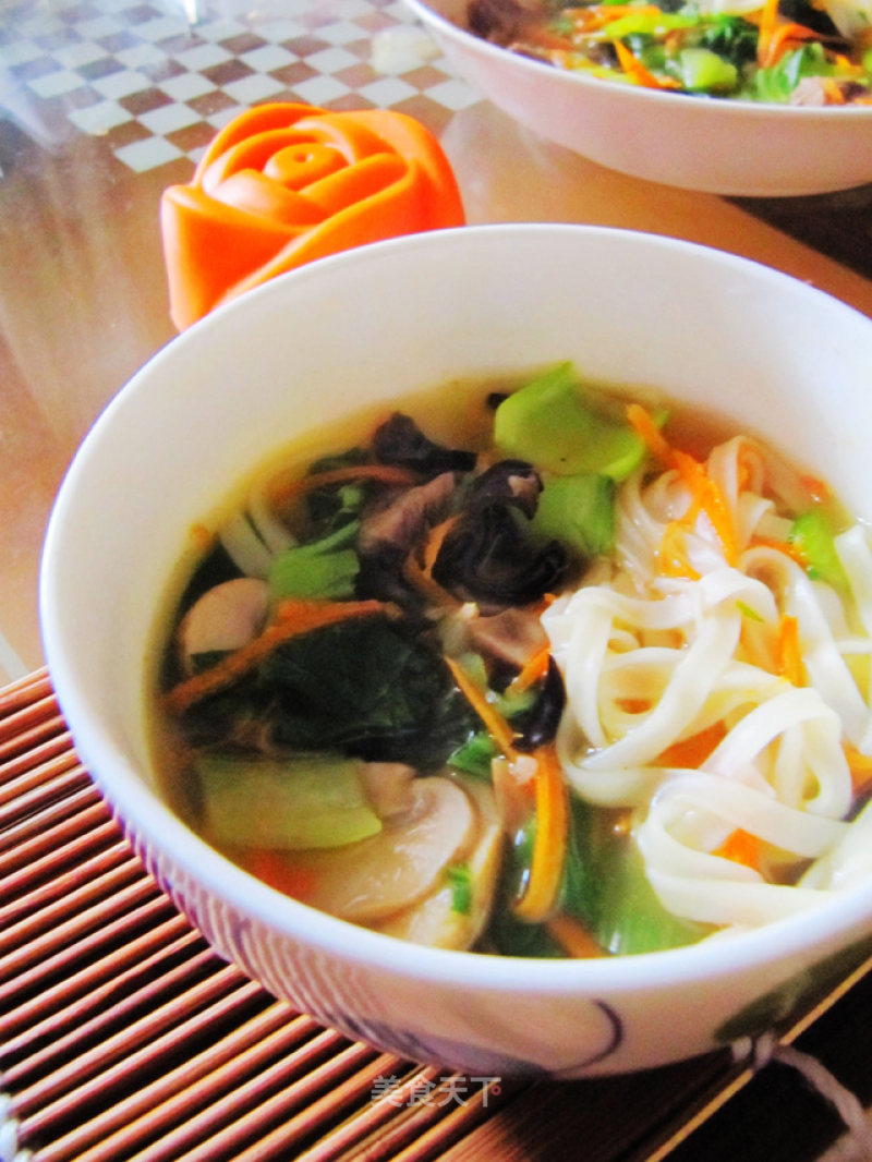 Mixed Mushroom Beef Noodle recipe