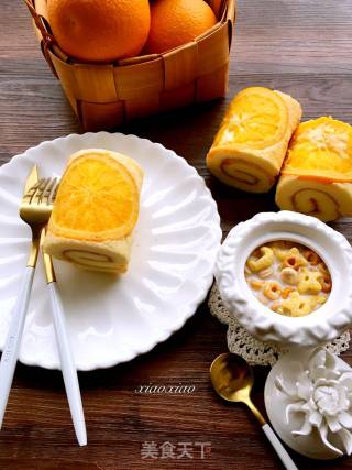 #trust之美#orange Cake Roll recipe