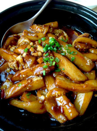 Cantonese Style Salted Fish Eggplant recipe