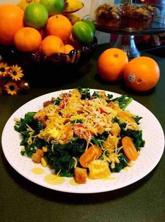 Sweet Orange Kale Salad recipe