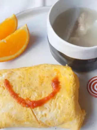 Tomato Sauce Omurice for Baby Nutritional Meal recipe