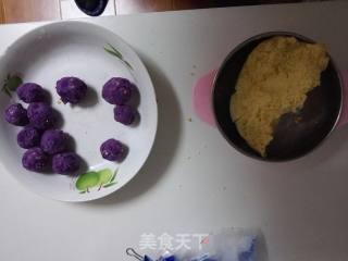 Pumpkin Purple Potato Cake recipe