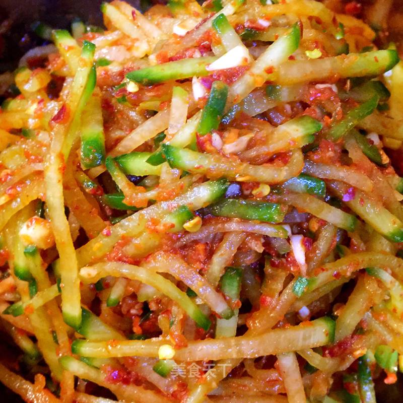 Stir Green Radish Shreds recipe